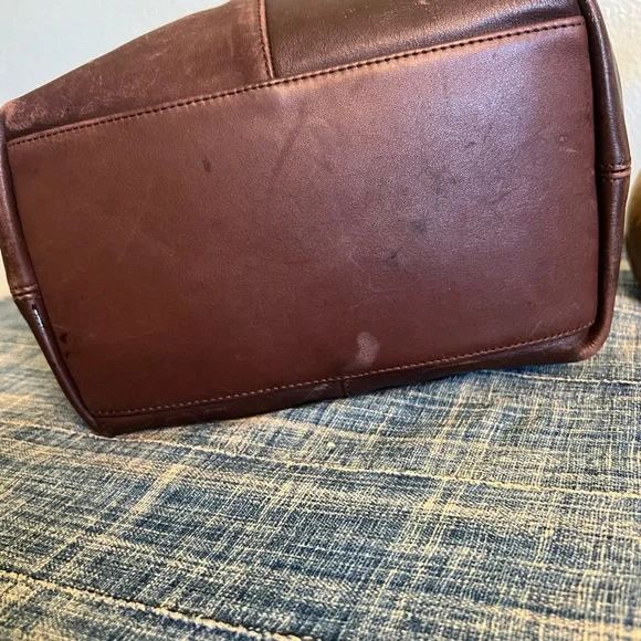 ✨ Vintage Coach 1990 Drawstring Bucket Bag - Brown Glove Tanned Leather ✨